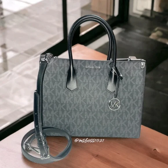 Michael Kors Maple LG Satchel + Wallet in Black BRAND NEW